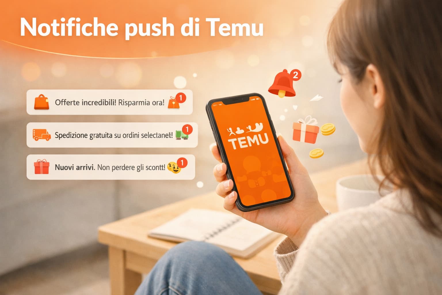 Notifiche push di Temu: come non perdere le migliori offerte