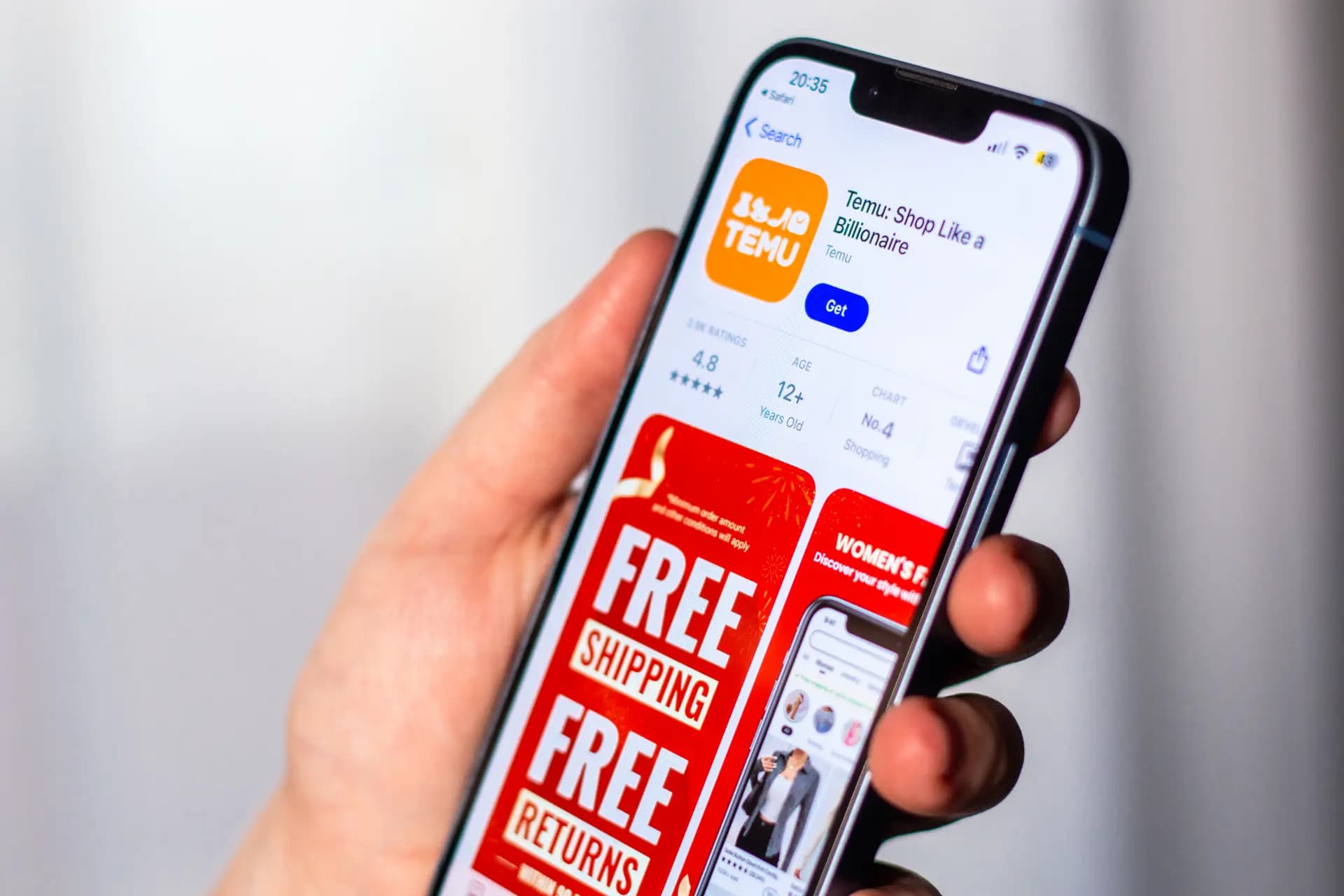 Esperienza di shopping quotidiana con Temu