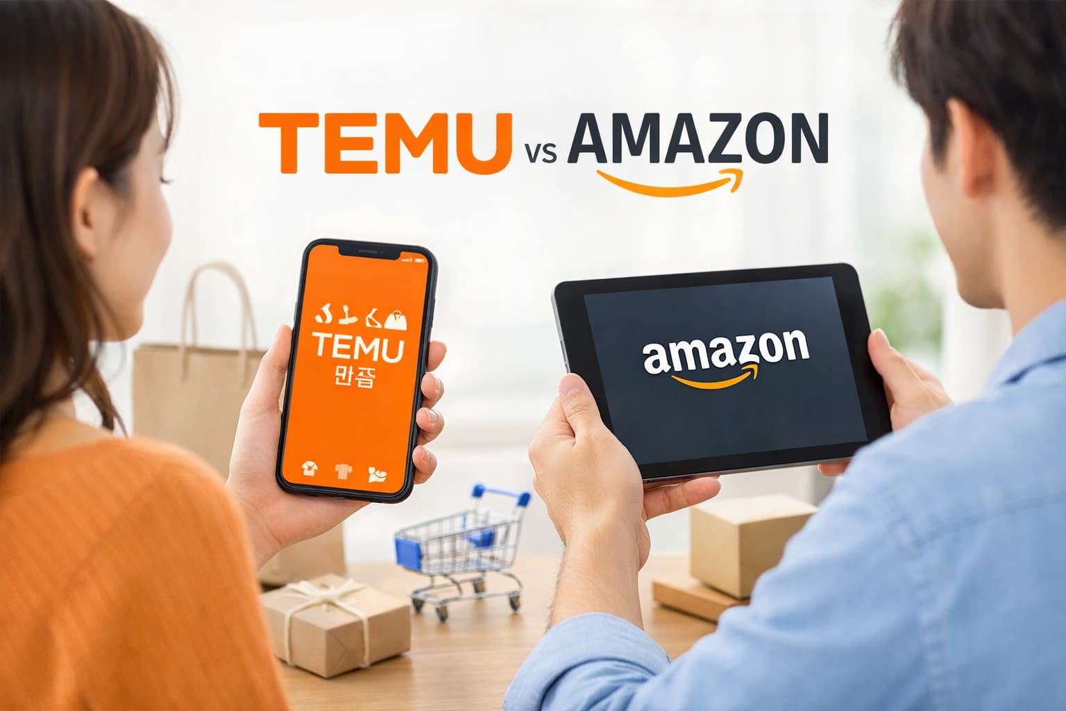 Temu vs Amazon: confronto completo per gli acquisti online
