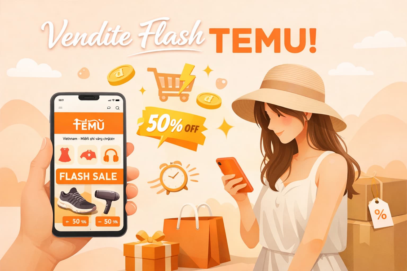 Vendite flash Temu: offerte lampo da non perdere