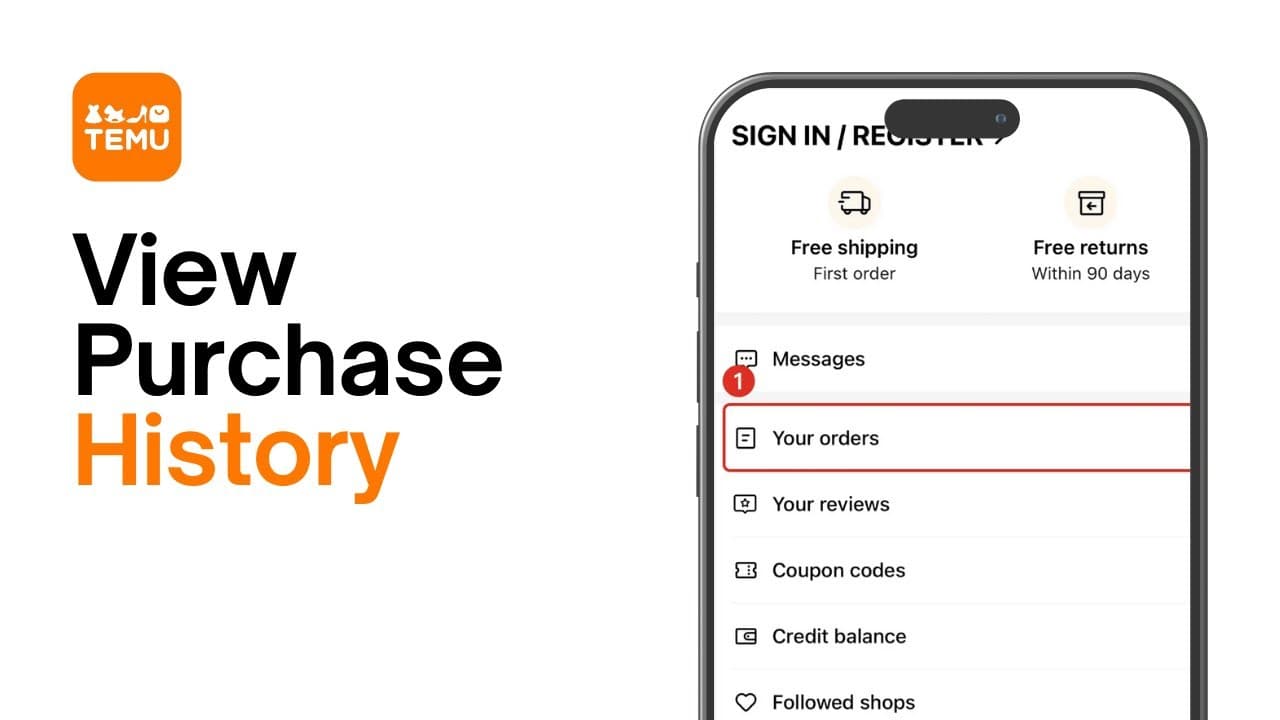 Dettagli disponibili nella cronologia ordini Temu